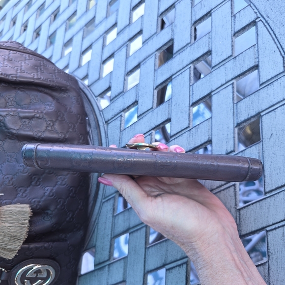 Gucci Guccissima Sukey Brown Shoulder Bag With Wallet. C.O.A - Picture 12 of 13